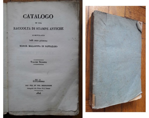 Catalogo di una raccolta di stampe antiche compilato dallo stesso …