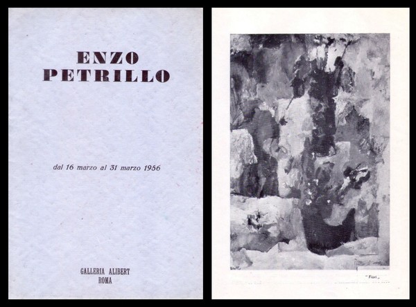 Opuscolo mostra Enzo Petrillo. Galleria Alibert Roma dal 16 marzo …