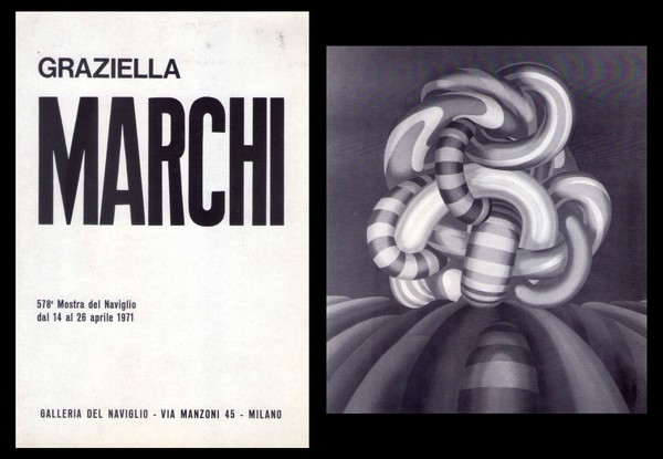 Brochure GRAZIELLA MARCHI 578° Mostra del Naviglio 14 aprile 1971. …