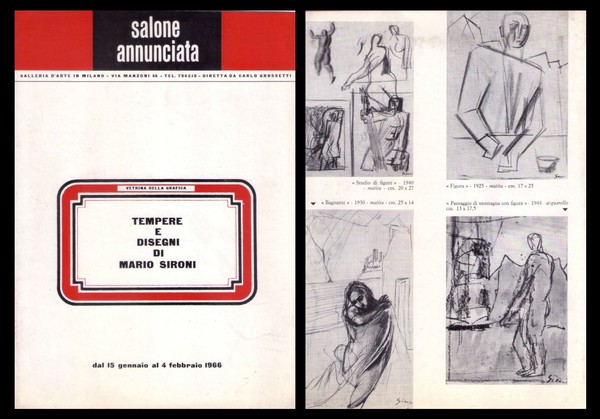 *Brochure Tempere e disegni di MARIO SIRONI. Salone Annunciata - …
