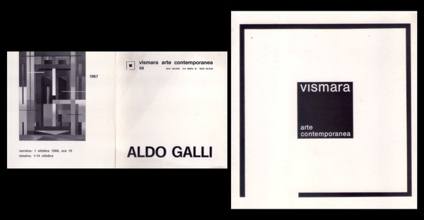 Mostra n.68 ALDO GALLI. Vismara Arte Contemporanea - Milano.