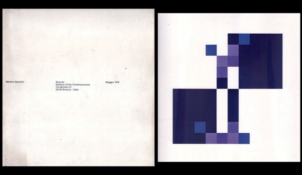 *Catalogo mostra MARTINO GEREVINI. SINCRON Galleria d'Arte Contemporanea - Brescia. …