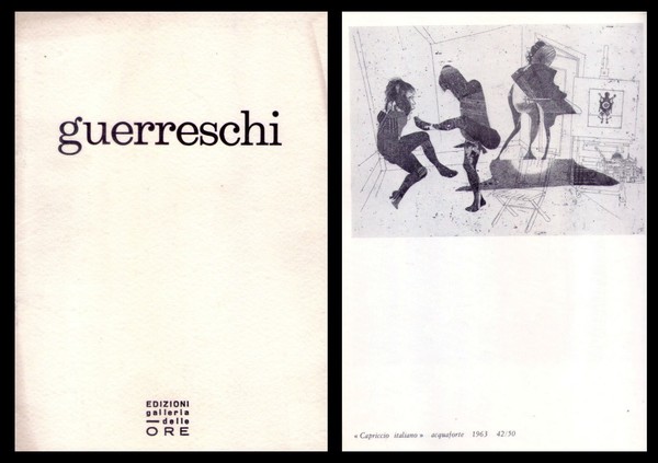 *Opuscolo mostra GIUSEPPE GUERRESCHI acqueforti. Galleria delle Ore - Milano. …