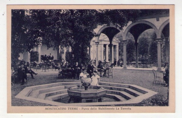 Cartolina/postcard Montecatini Terme (Pistoia) - Parco dello Stabilimento La Torretta.
