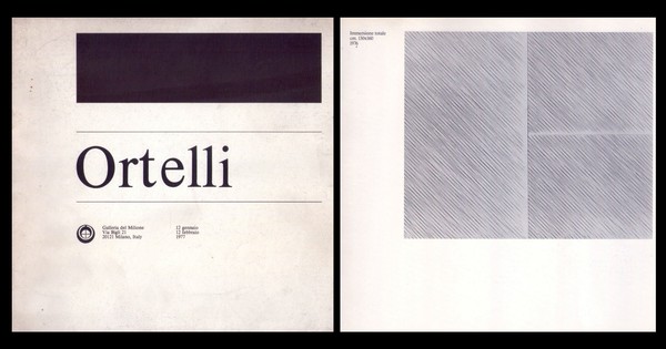 *Catalogo mostra GOTTARDO ORTELLI. Galleria del Milione - Milano. 12 …