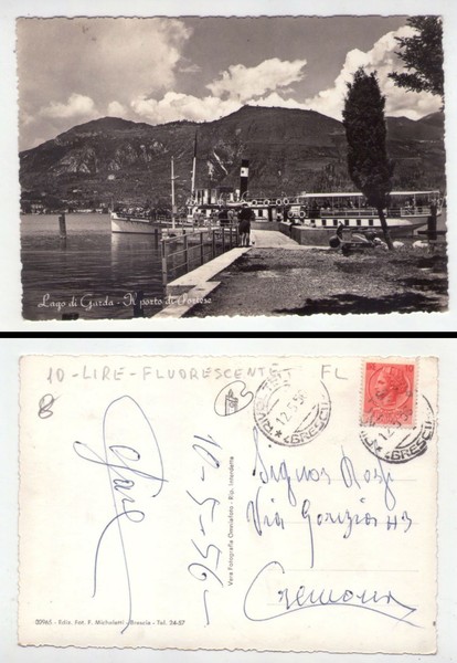 Cartolina/postcard Lago di Garda - Il Porto di Portese. San …