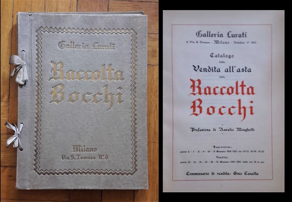 *Catalogo della vendita all'asta della Raccolta Bocchi. Prefazione di Aurelio …