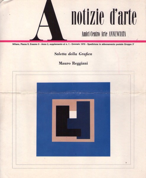 *Brochure mostra MAURO REGGIANI. A notizie d'Arte - Amici Centro …