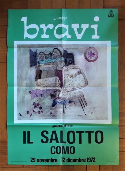 Manifesto 46°mostra GIUSEPPE BRAVI. Galleria d'arte Il Salotto - Como …