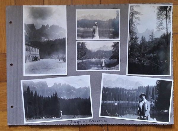 Lotto fotografie Lago di Carezza - S. Cristina 1926