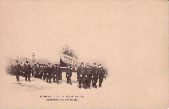 Cartolina Militare Fotografica Funérailles de Félix Faure - Couronne des …