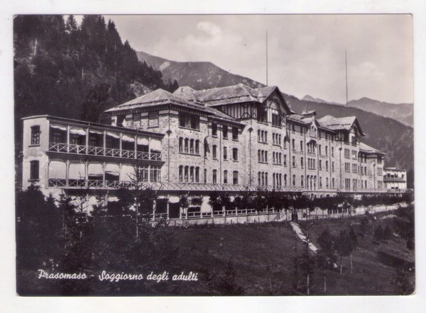 Cartolina/postcard Prasomaso (Sondrio) - Soggiorno degli adulti. 1956