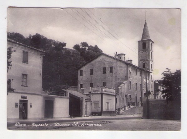 Cartolina/postcard Altare (Savona) - Ospedale - Ricovero SS. Annunciata. 1956