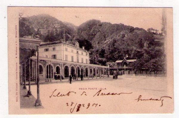 Cartolina/postcard Recoaro (Vicenza) - Regia fonte Lelia. 1901