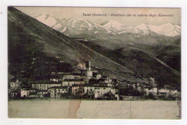 Cartolina/postcard Terni (Dintorni) - Piediluco con la catena degli Appennini. …