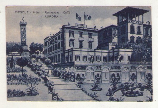 Cartolina Fiesole (Firenze) - Hotel Restaurant Caffè AURORA.