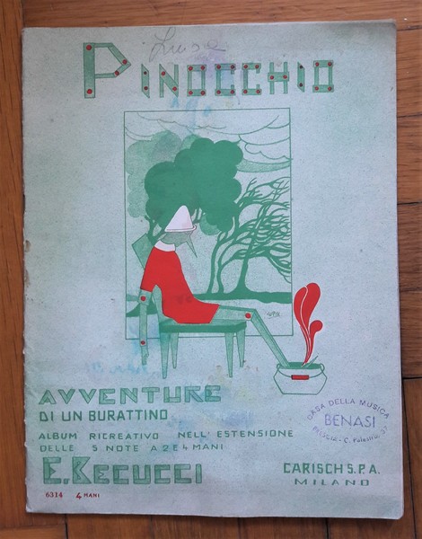 Spartito PINOCCHIO avventure di un burattino. E. Becucci. Ed. Carisch …