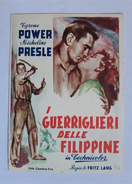 Cartolina I GUERRIGLIERI DELLE FILIPPINE (Tyrone Power, Micheline Presle) di …