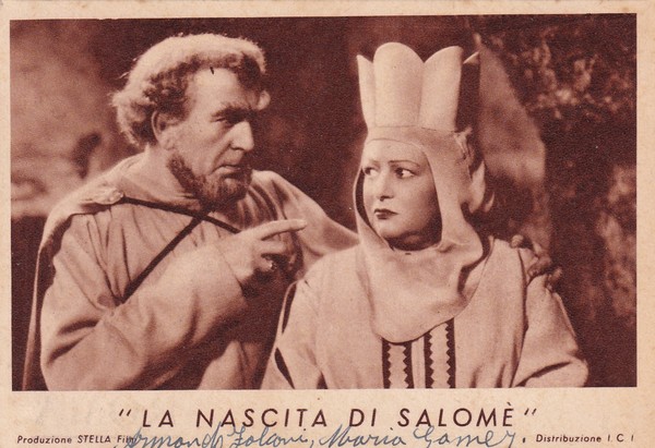 Cartolina film "La nascita di Salomè" con Armando Falconi e …