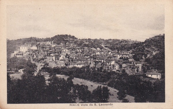 Cartolina Riace (Reggio Calabria) vista da S. Leonardo.