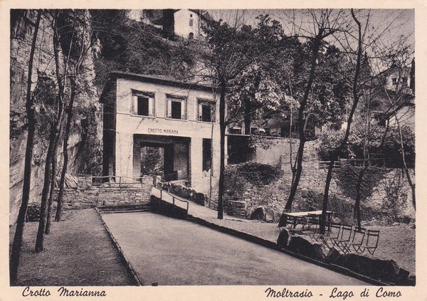 Cartolina Albergo/sala da ballo Crotto Marianna. Moltrasio (Como) - Lago …