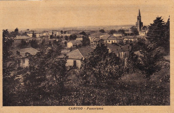 Cartolina Carugo (Como) - Panorama.