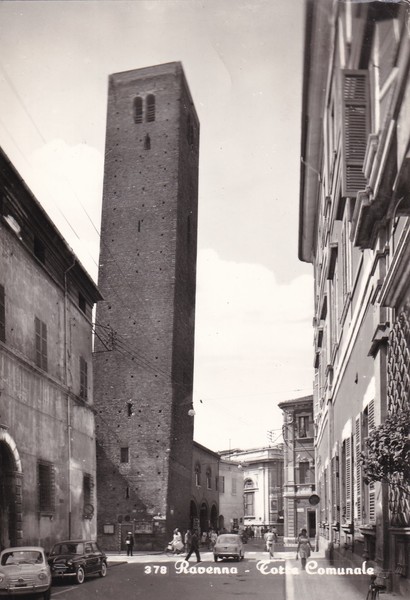 Cartolina Ravenna - Torre Comunale. 1965