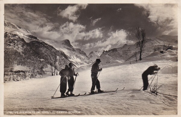 Cartolina Limone Piemonte (Cuneo) - Il campo scuola. 1940