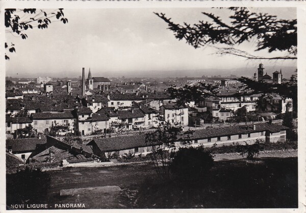 Cartolina Novi Ligure (Alessandria) - Panorama. 1940