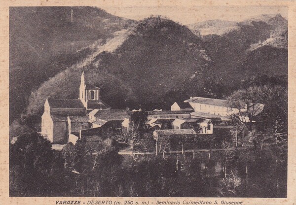 Cartolina Varazze (Savona) - Deserto - Seminario Carmelitano S. Giuseppe.