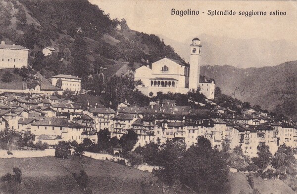 Cartolina Bagolino (Brescia) - Splendido soggiorno estivo.1912