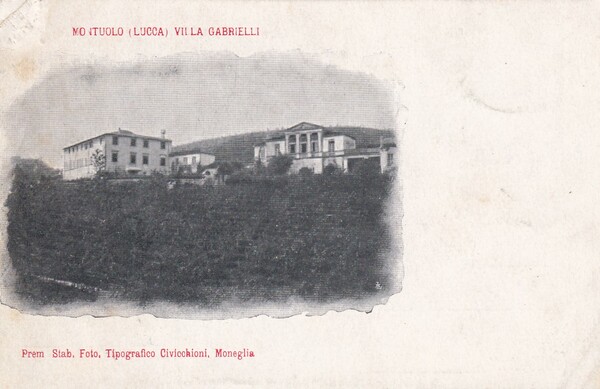 Cartolina Montuolo (Lucca) - Villa Gabrielli.