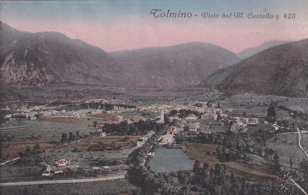 Cartolina Tolmino (Torino) - Visto dal M.Castello. 1925