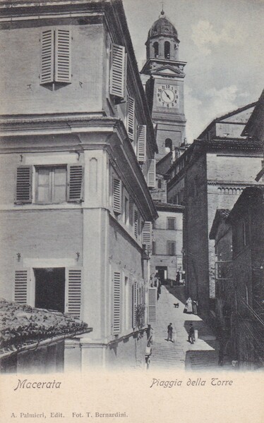 Cartolina Macerata - Piaggia della Torre.