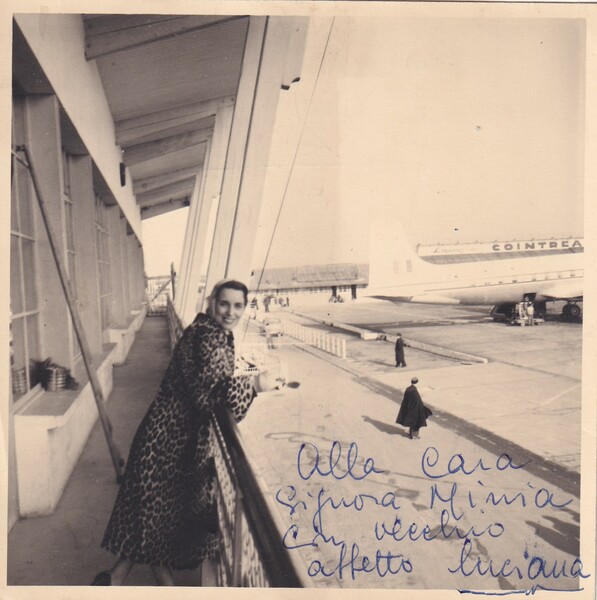 Fotografia originale di Luciana Peverelli con dedica e autografo. 1925