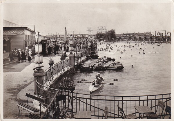 Cartolina MILANO - Il lido (San Siro). 1934