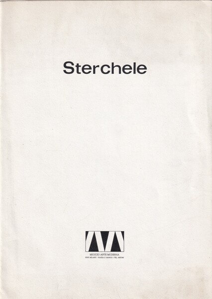 Brochure mostra ALDO STERCHELE - Galleria Mioccio "Arte Moderna" Milano. …