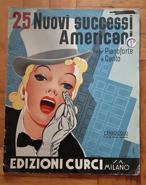 Spartito 25 nuovi successi Americani N.1. 1939. Ill. Samsa