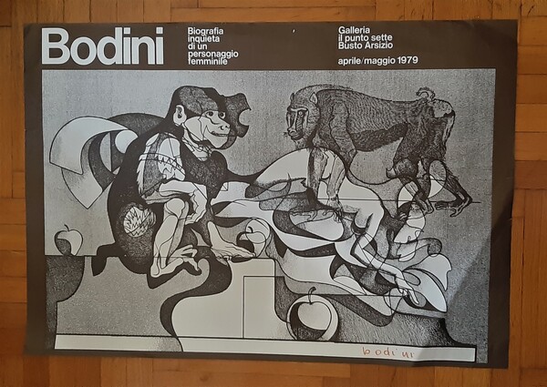 Manifesto Bodini "Biografia inquieta di un personaggio femminile" 1979 - …