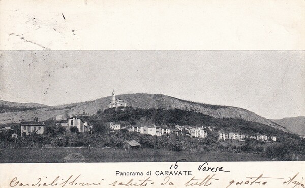 Cartolina Panorama di Caravate (Varese)