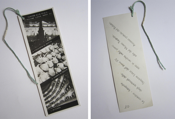 Segnalibro / bookmark Teatro alla Scala Stagione Lirica Anno XV …