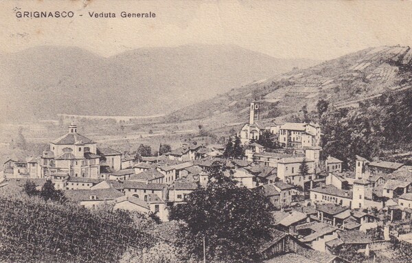 Cartolina Grignasco (Novara) - Veduta generale.