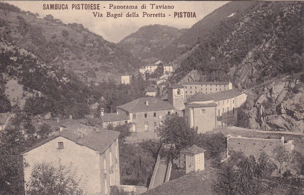 Cartolina Sambuca Pistoiese - Panorama di Traviano Via Bagni della …