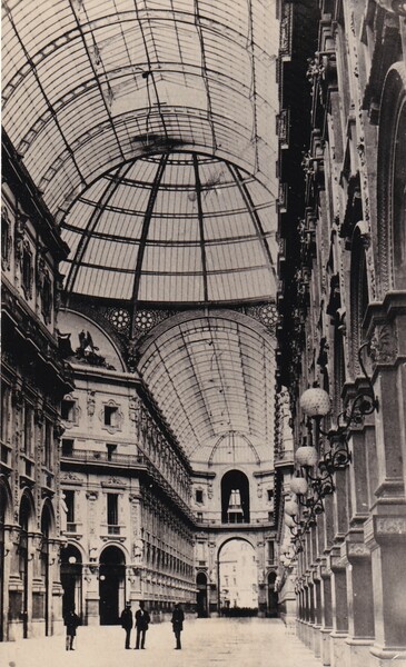 Foto/fotografia Galleria Vittorio Emanuele II - Milano. 1875