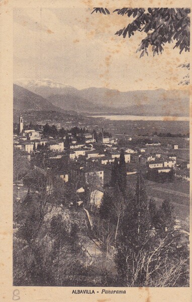 Cartolina ALBAVILLA - Panorama.1947