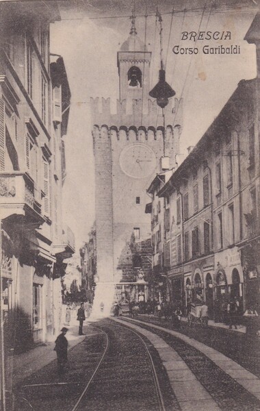 Cartolina Brescia - Corso Garibaldi.