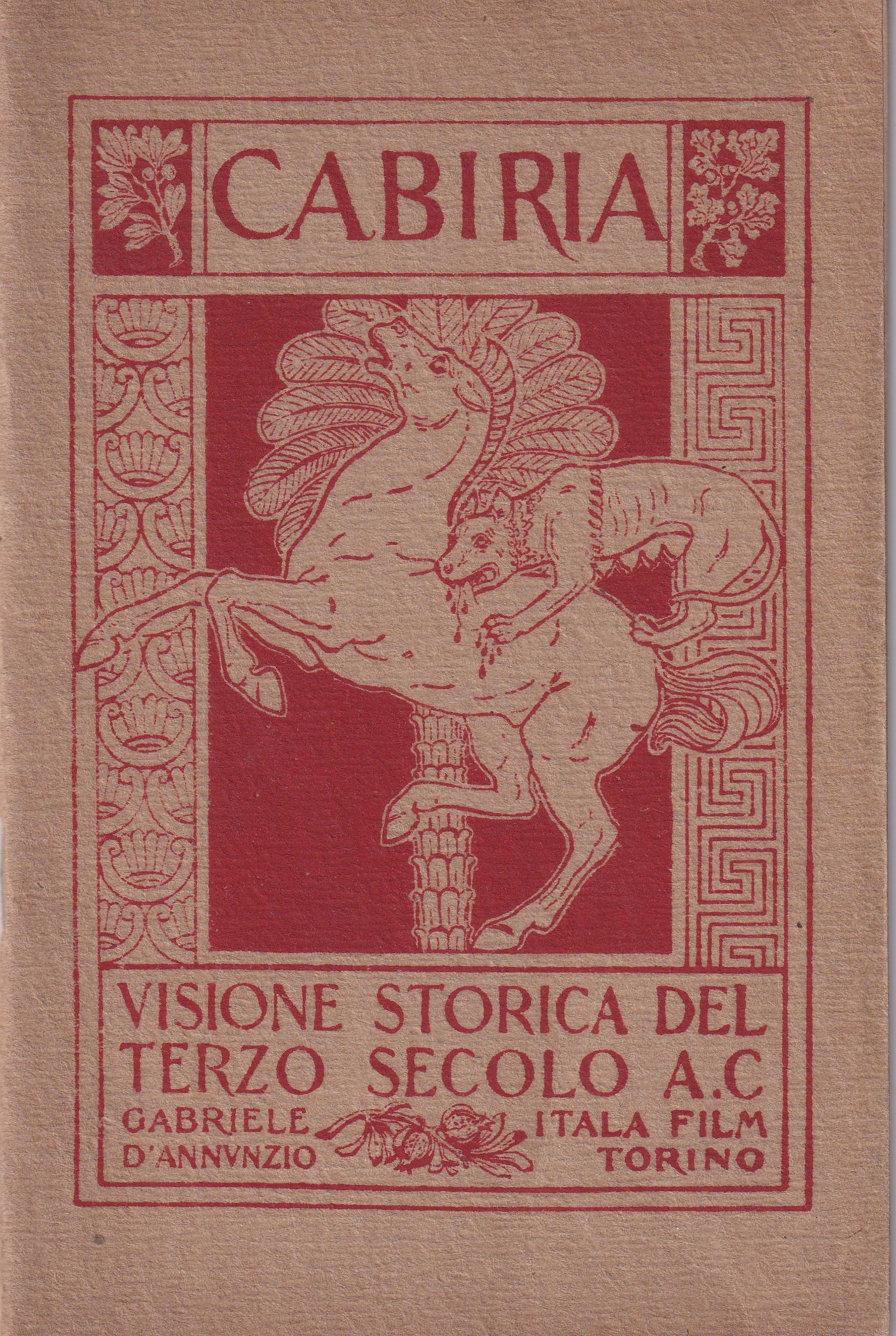 *Cabiria. Visione storica del terzo Secolo A. C.