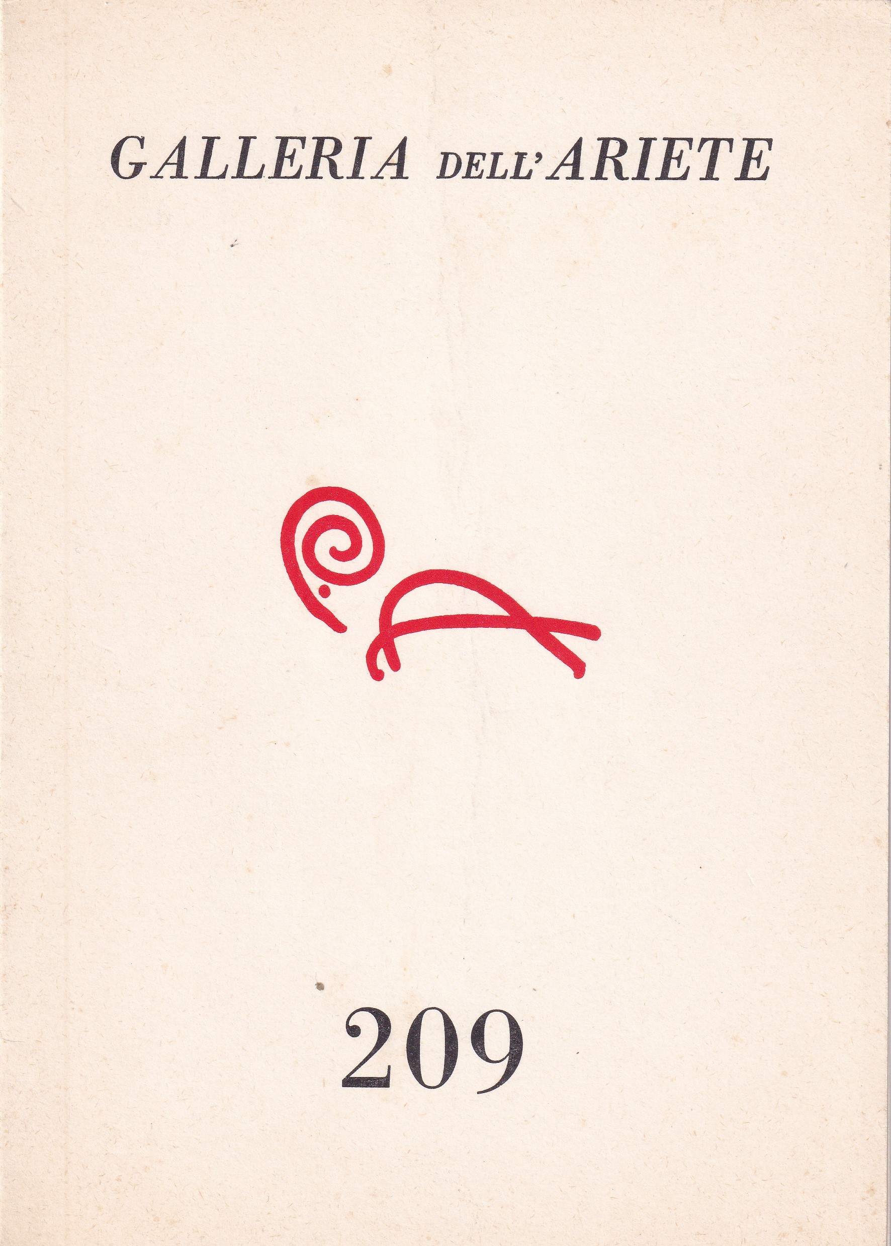 *RICHARD SMITH. Galleria dell'Ariete Milano 18 ottobre 1978. Catalogo numero …