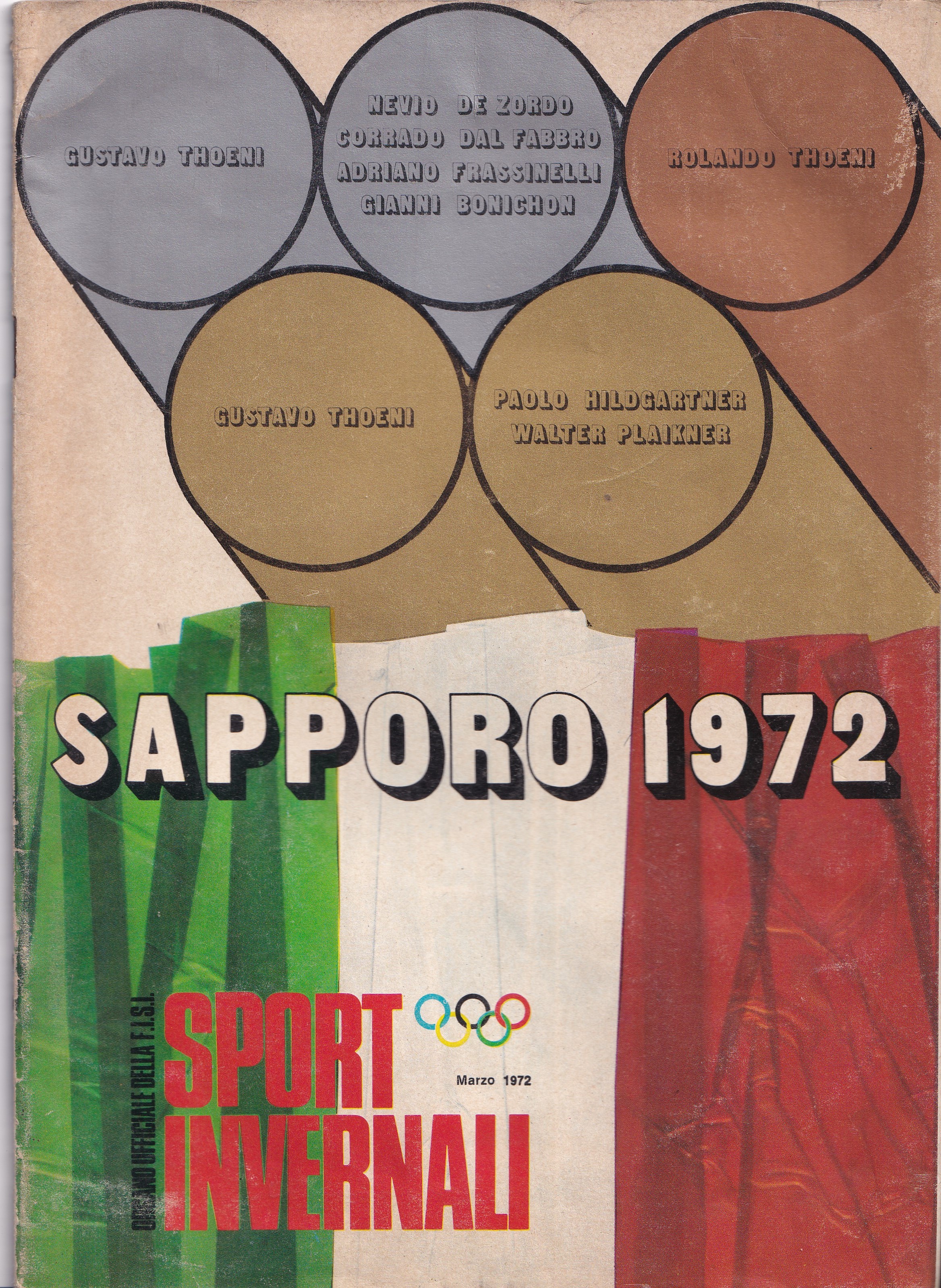 *Sapporo 1972. Sport invernali. Organo Ufficale della F.I.S.I. Numero 3 …
