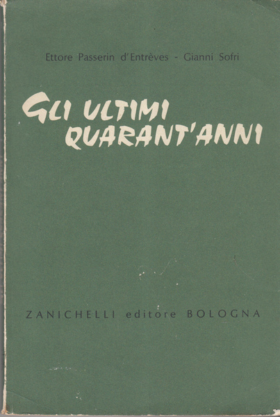 GLI ULTIMI QUARANT'ANNI. PROFILO STORICO AD USO DELLE SCUOLE